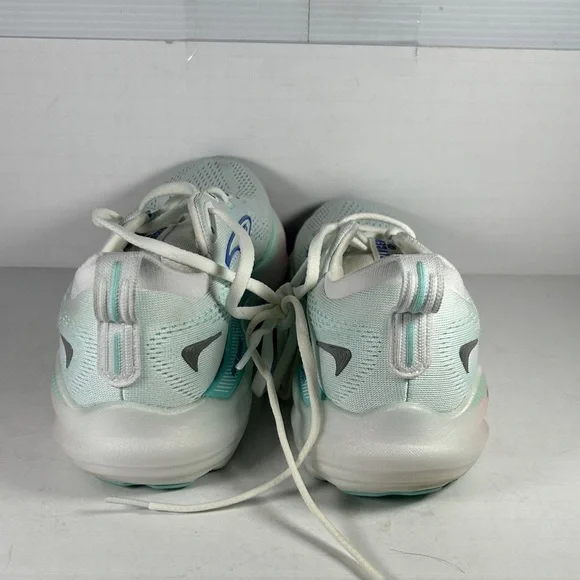 Brooks Glycerin 22 Women's 7D wide shoe Athletic Shoes - White and Blue B1 - Picture 2 of 9